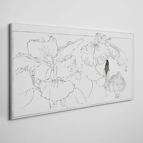 Obraz na plátne kvety listy