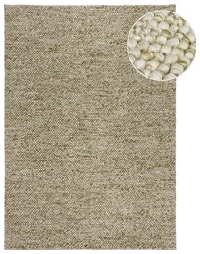 Kaki ručne tkaný koberec s prímesou vlny 160x230 cm Minerals – Flair Rugs