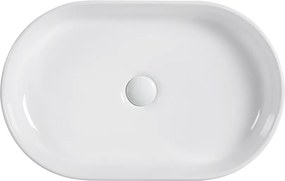 Erga Halle, umývadlo na dosku 490x315x130 mm, biela lesklá, ERG-V03-HALLE49-WH