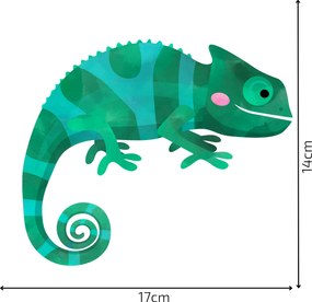PIPPER. Kreslené zvieratká - textilná nálepka na stenu