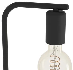 Eglo 43791 - Stojacia lampa CRANLEY 1xE27/40W/230V čierna