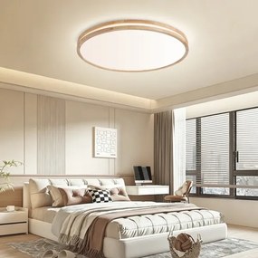 Brilagi - LED stmievateľné svietidlo MOLINA LED/100W/230V 3000-6000K dub, priemer 80 cm + diaľkový ovládač