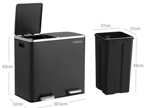 Odpadkový kôš 48 l LTB48BK