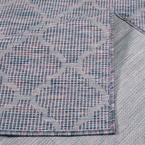 Dekorstudio Šnurkový koberec PALM 3069 - ružovomodrý Rozmer koberca: 80x150cm