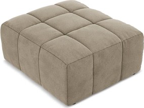 Hnedá zamatová podnožka Aloha – Makamii