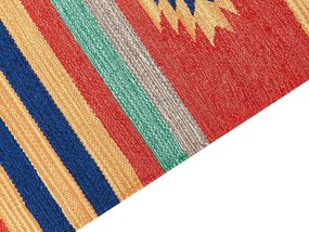 Bavlnený kelímový koberec 80 x 150 cm viacfarebný HATIS Beliani