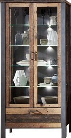 Široká vitrína Cardiff, s osvetlením