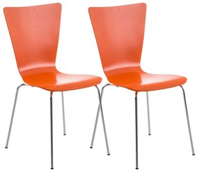Stolička Aaron (SET 2 ks) - Oranžová