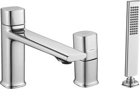 Laveo Vaňová batéria Tores 3-otvorová so sprchovým setom - BVT_013D, chróm