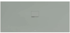 VILLEROY &amp; BOCH Squaro Infinity obdĺžniková sprchová vanička z materiálu Quaryl, štandardný model, protišmyk (C), 1800 x 800 x 40 mm, Morning Green, UDQ1880SQI2V-R8