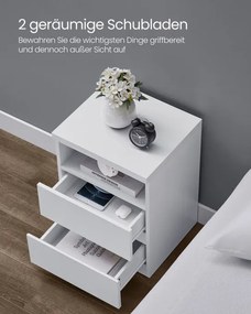 Set dvoch nočných stolíkov s LED osvetlením LET834W01