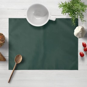 Biante Bavlnené saténové prestieranie na stôl ST-018 Tmavé lesné zelené 30x40 cm