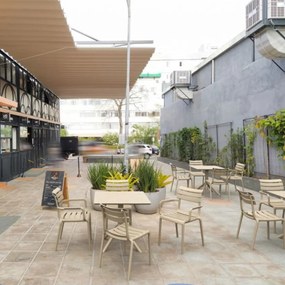 SKY 80 záhradný stôl taupe