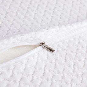 Ergonomický vankúš z pamäťovej peny bielo-šedá 60 x 35 cm