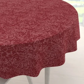 Biante Teflónový okrúhly obrus TF-036 Venezia vínovo červený Ø 120 cm