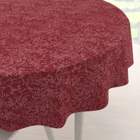 Biante Teflónový okrúhly obrus TF-036 Venezia vínovo červený Ø 130 cm
