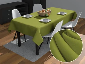 Biante Dekoračný obdĺžnikový obrus Rongo RG-095 Olivovo zelený 100x140 cm