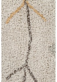 Béžový prateľný ručne tkaný bavlnený koberec 140x200 cm Kaarol Earth – Lorena Canals