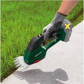 Parkside®  Aku nožnice na trávnik a živý plot 20 V Pags 20-Li A1 – bez akumulátora  (100398586)