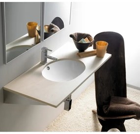 Bathco 0053 - Zapustené umývadlo ANCONA 55x41 cm porcelán/biela