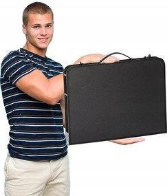 Skladací kempingový turistický stôl Komo 60 cm čierny matný