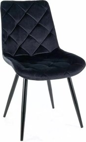 Stolička Ralph Velvet – čierna