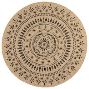 Koberec Terra 8874 čierny kruh