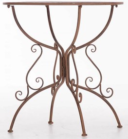 Kovový stôl GS13436802 - Hnedá antik