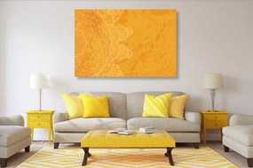 Obraz oranžová arabeska na abstraktnom pozadí Varianta: 120x80