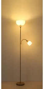 Globo 59947S - Stojacia lampa HINTON 1xE27/40W/230V + 1xE14/25W
