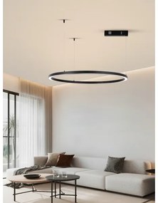Immax NEO 07215L-LED Stmievateľný luster na lanku FINO 60W/230V 80cm čierna Tuya+DO