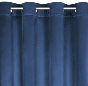 ZATEMŇOVACÍ ZÁVES NA KRÚŽKOCH CARLI 140X250 CM TMAVOMODRÁ