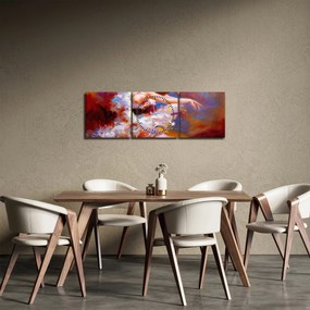 Obraz - Baletka, maľba (s hodinami) (90x30 cm)