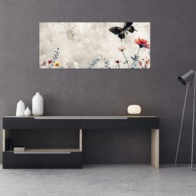 Obraz - Lúka v betóne (120x50 cm)