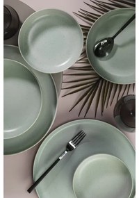 Jedálenská súprava 18 ks zelená/porcelán