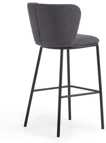 Tmavosivá barová stolička 102 cm Ciselia – Kave Home