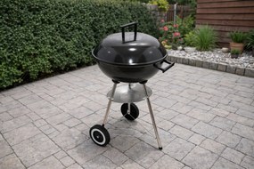 Gril na drevené uhlie BestBerg BBBQ-12B / Ø 44 cm / čierna