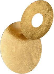 LED nástenné svietidlo v zlatej farbe Leano – Trio