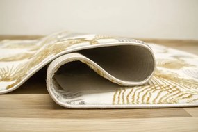 Koberec Elisa PF151 lístie, krémový / zlatý