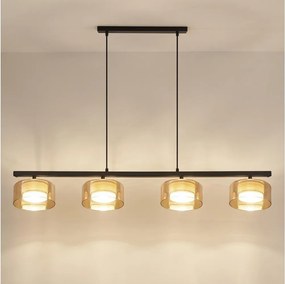Brilagi - Luster na lanku AURA LUX 4xGX53/30W/230V čierna/zlatá