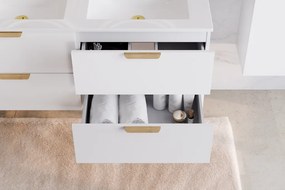 Comad Kúpeľňová skrinka pod doskové umývadlo set Aster White 120 biela/dub cremona