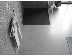 Mexen Amon, SMC štvorcová sprchová vanička 80 x 80 cm, čierna, 4F708080