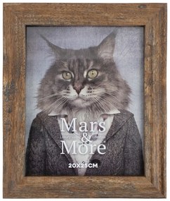 Hnedý fotorámik v dizajne dreva Nature XL - 26*2*31/ 20*25 cm