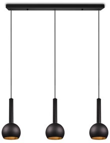 Čierne závesné svietidlo Ciliana – CINQUE