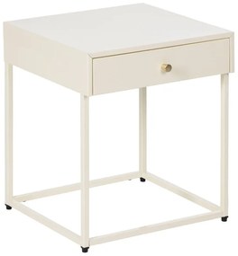 Krémový nočný stolík Nara – Ixia