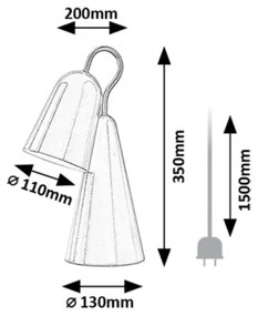 Rabalux 74224 - LED Stolná lampa RABAL 1xE14/4W/230V ružová