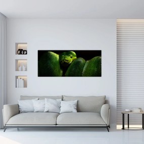 Obraz - Zelený had (120x50 cm)