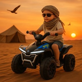 Elektrické autíčko QUAD Kids E-ATV čierne