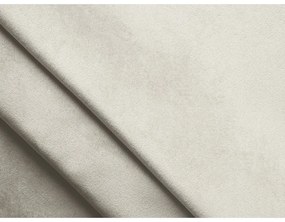 Krémovobiela čalúnená dvojlôžková posteľ s úložným priestorom s roštom 180x200 cm Hauke – Makamii