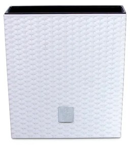 Plastový kvetináč DRTS400L 40 cm - biela
